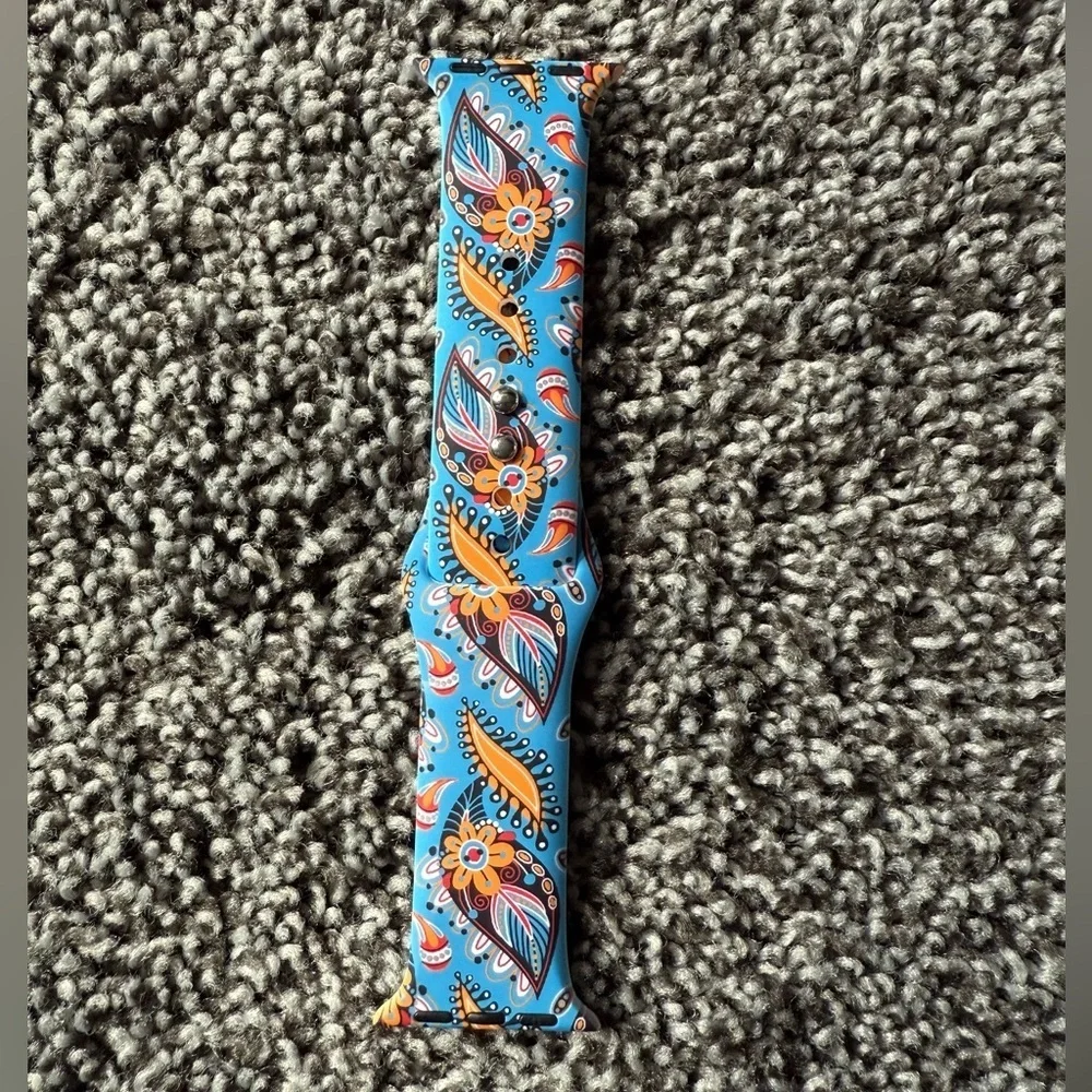 NEW paisley print watch band for apple watch
